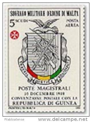 1989 - Sovrano Militare Ordine Di Malta PA 40 Stemma Guinea Rep. ---- - Francobolli