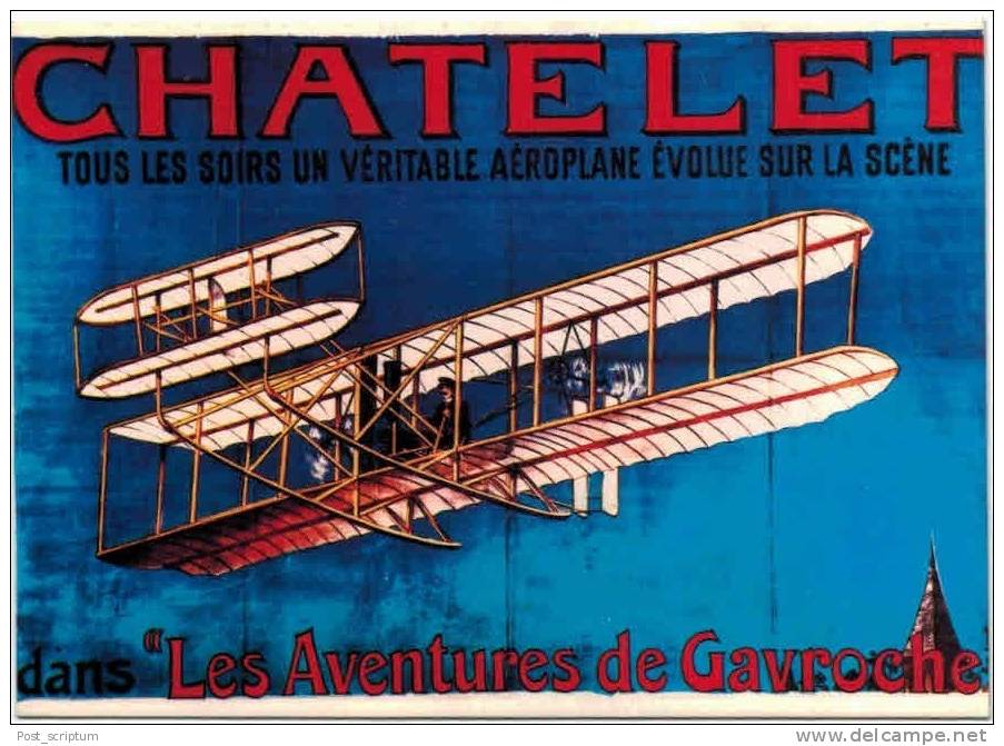 Thème - Transport - Avion - Chatelet - Aéroplane Dans Les Aventures De Gavroche - Nos Transports En 1900 - Autres & Non Classés