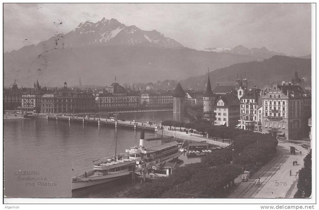 3953 - Luzern Seebrücke Mit Pilatus - Lucerne