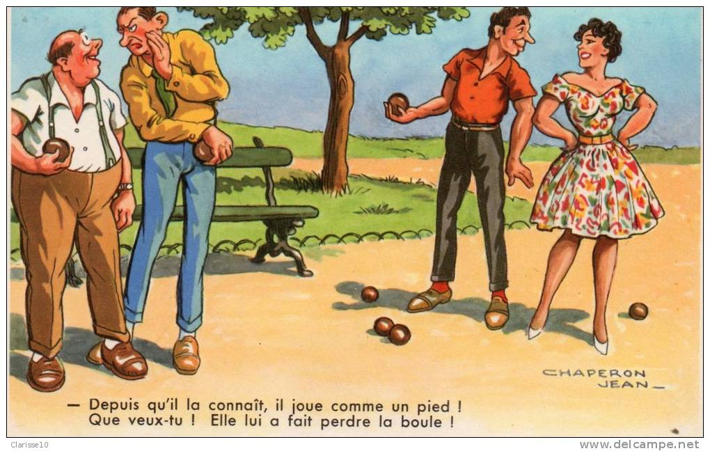 Illustrateur Humour Concours De Petanque - Chaperon, Jean