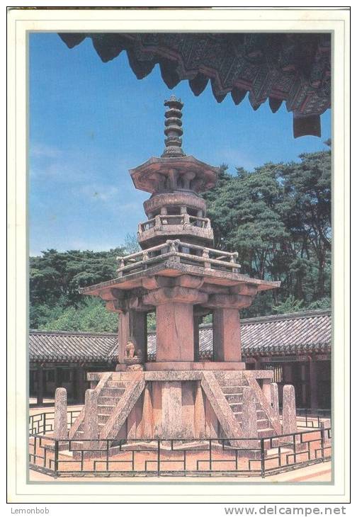 South Korea, Tabotap Pagoda At Pulguska, 1993 Used Postcard [P9999] - Korea (Zuid)