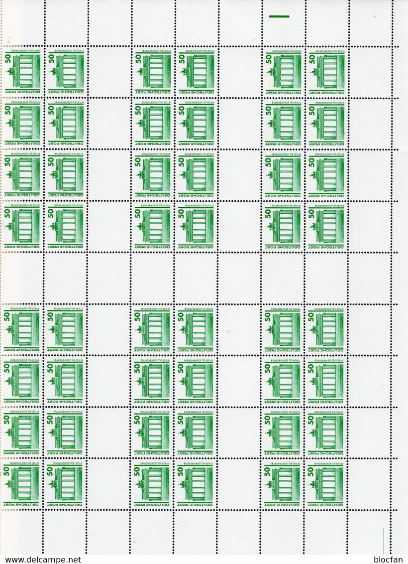 Lot DDR 1500€ 16Bg. 1723L,2364,2516,2732,2983,2997,3005,3049,3156,3226,3241,3254,3265,3306,3345/6 mit ZD,DV+PF sheetlets