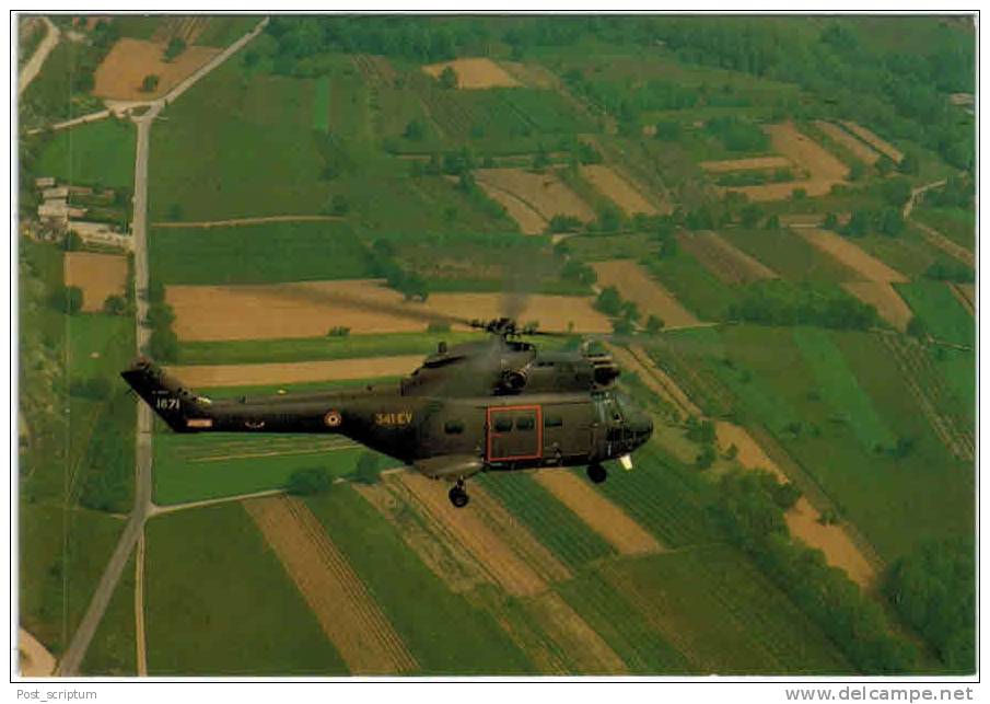 Thème - Transport - Hélicoptère -  Puma Du Centre D'instrcution Des équipages D'hélicoptères - Helicópteros