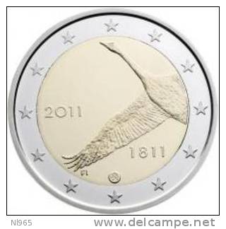 FINLANDIA  ( SUOMI ) ANNO 2011 - 2 EURO ANNIVERSARIO BANCA FINLANDESE - FDC - FIOR DI CONIO - Finlandia