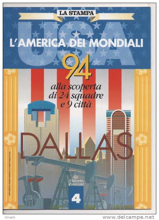 Lib061-8 Campionato Mondiali Calcio USA 94, World Football Cup, Coupe Du Monde, Orlando, Fascicolo 4 La Stampa - Deportes