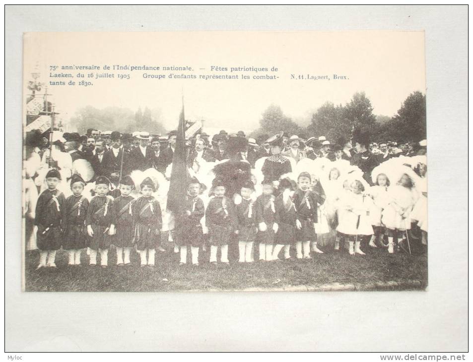 75e Anniversaire De L´Indépendance. Fêtes Patriotiques. 75 Jaar Onafhankelijkheid. - Feesten En Evenementen