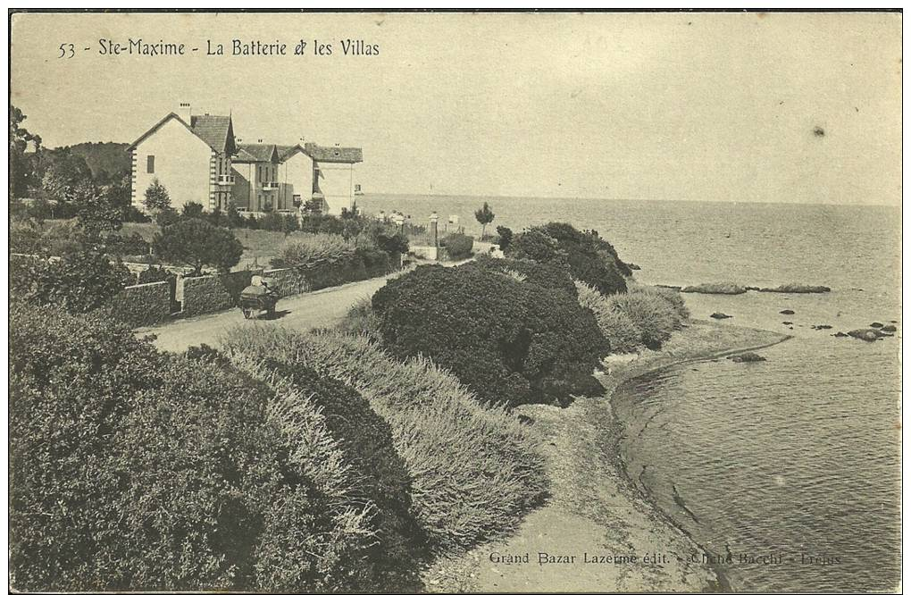 24f - 83 - Sainte-Maxime - Var - La Batterie Et Les Villas - Sainte-Maxime