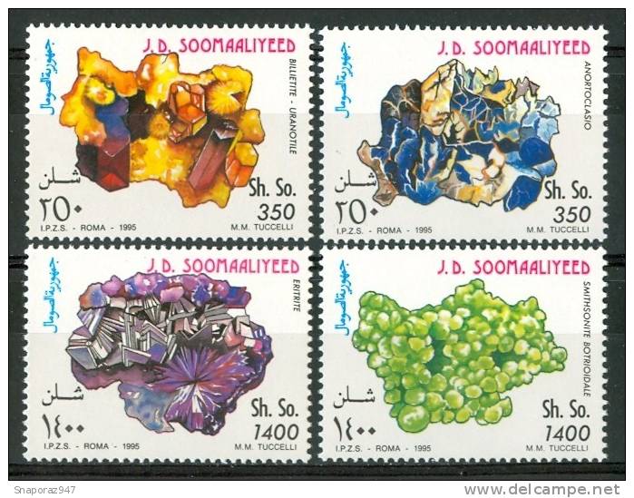 1995 Somalia Minerali Minerals Minèraux  Set MNH** - Minerali