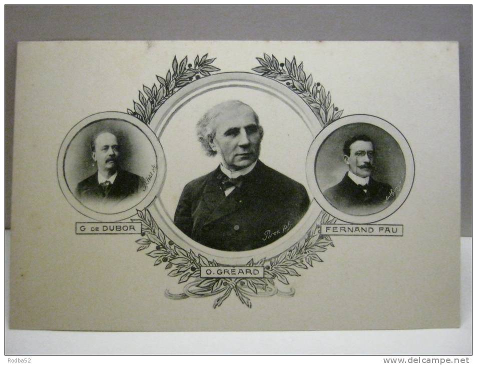 Lot De 4 CPA Sur Des écrivains Et Poètes Français -- Voir Les 4 Scans-- J.Clareti - Paul Bourget - Heredia - G De Dubor - Philosophie & Pensées