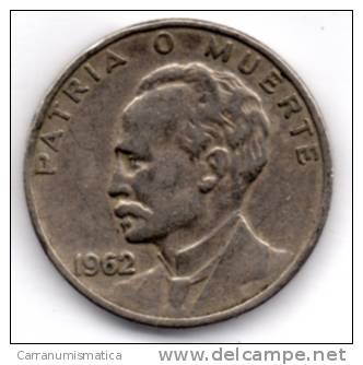 CUBA 20 CENTAVOS 1962 - Cuba