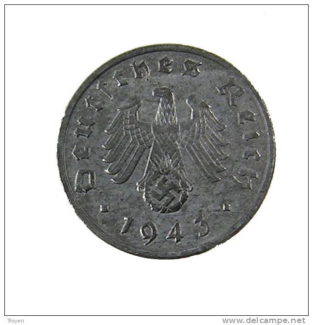 Allemagne -   1 Reichspfennig - 1943 A  - Zinc - TTB - Otros & Sin Clasificación