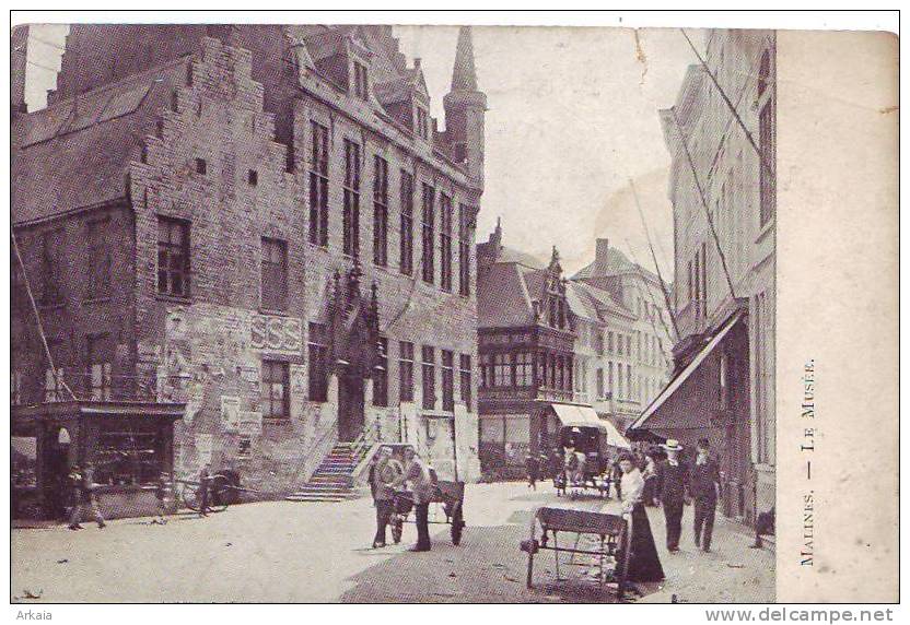 MALINES = Le Musée - Carte Animée  (écrite) 1913 - Mechelen