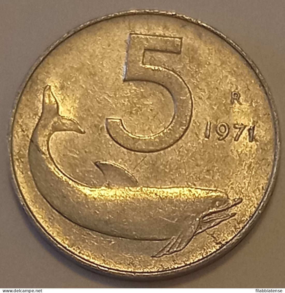 1971 - Italia 5 Lire   ----- - 5 Liras