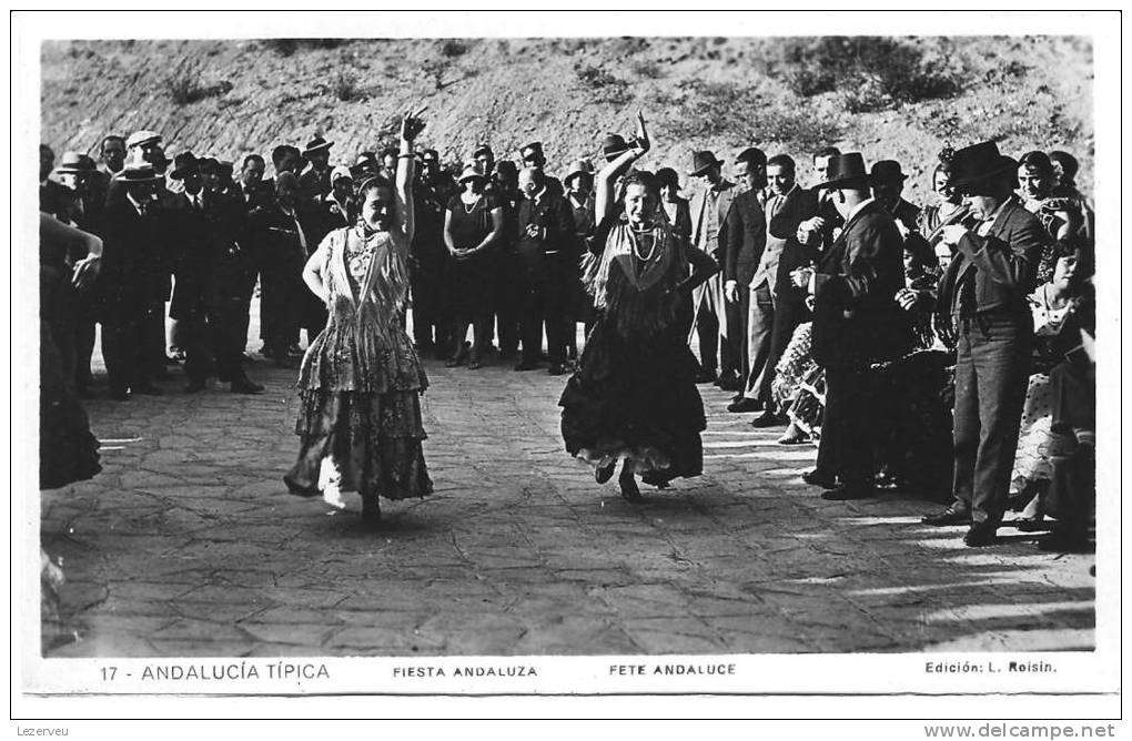 CPA ESPAGNE ESPANA ANDALUCIA TIPICA  FLAMENCO FIESTA  ANDALUZA FETE  FOLKLORE DANSE MUSIQUE (NON ECRITE) - Sonstige & Ohne Zuordnung