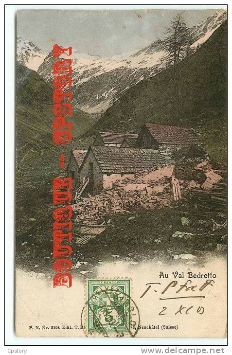 SCHWEIZ - TI - Au Val Bedretto - Suisse - Dos Scané - Bedretto