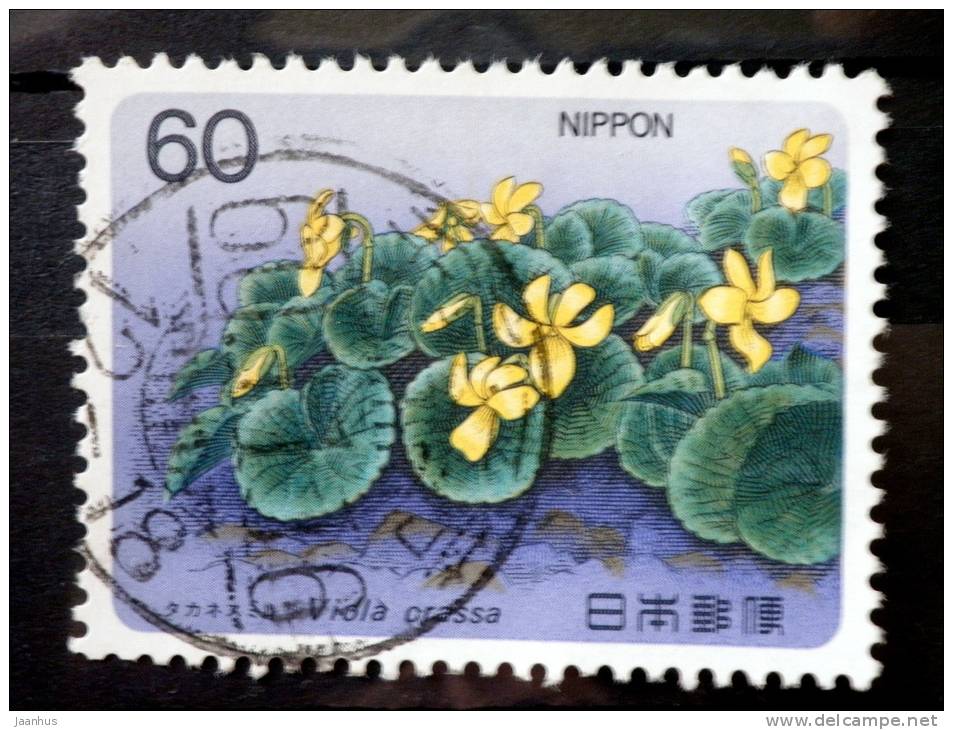 Japan - 1985 - Mi.nr.1661 - Used - Mountain Plants - Viola Crassa - Usati