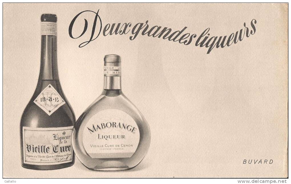 VIEILLE CURE ET MABORANGE  DEUX GRANDES LIQUEURS - Liquor & Beer