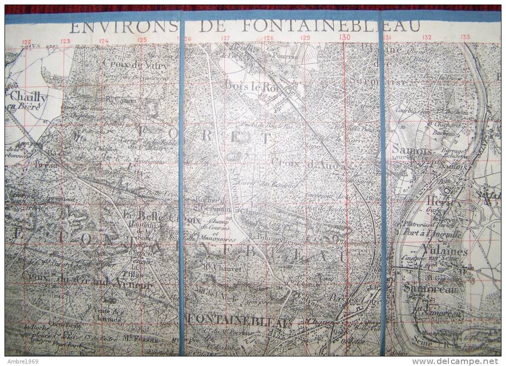 Carte Toilée Forêt De Fontainebleau - Cartes Géographiques