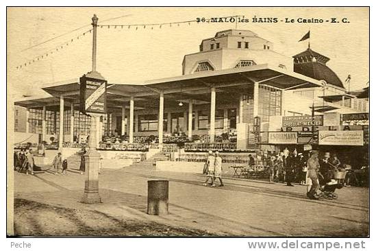 N°21193 -cpa Malo Les Bains -le Casino- - Casinos