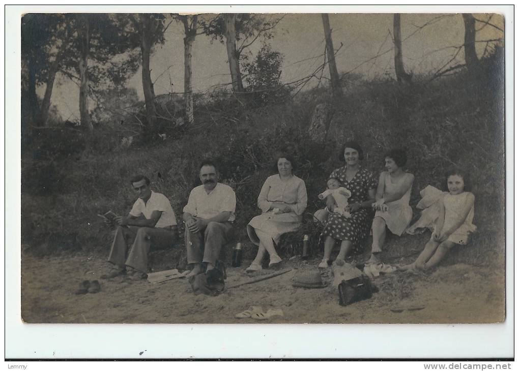 TUNISIE )  FERRYVILLE - CARTE PHOTO - LA PECHERIE -   UNE PLAGE SUR LE CHENAL -  1934 - Tunisie