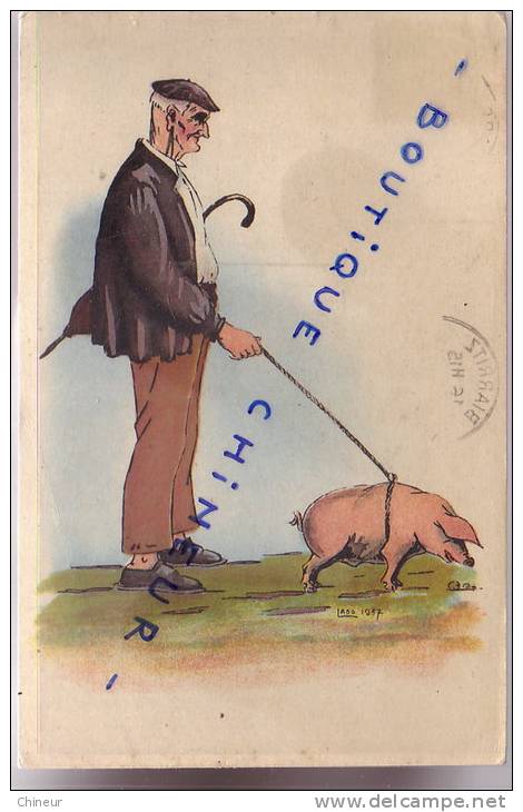 TYPES BASQUES  COCHONS AU RETOUR DE FOIRE ILLUSTREE PAR LADO 1937 - Other