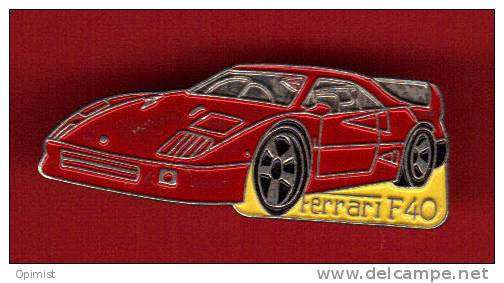 22634-pin's Automobile Ferrari F40.signé Yoshinori Bijoux En France... - Ferrari