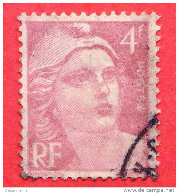 FRANCIA - 1948 - USATO - Marianna Di Gandon - 4 - 1945-54 Marianne Of Gandon