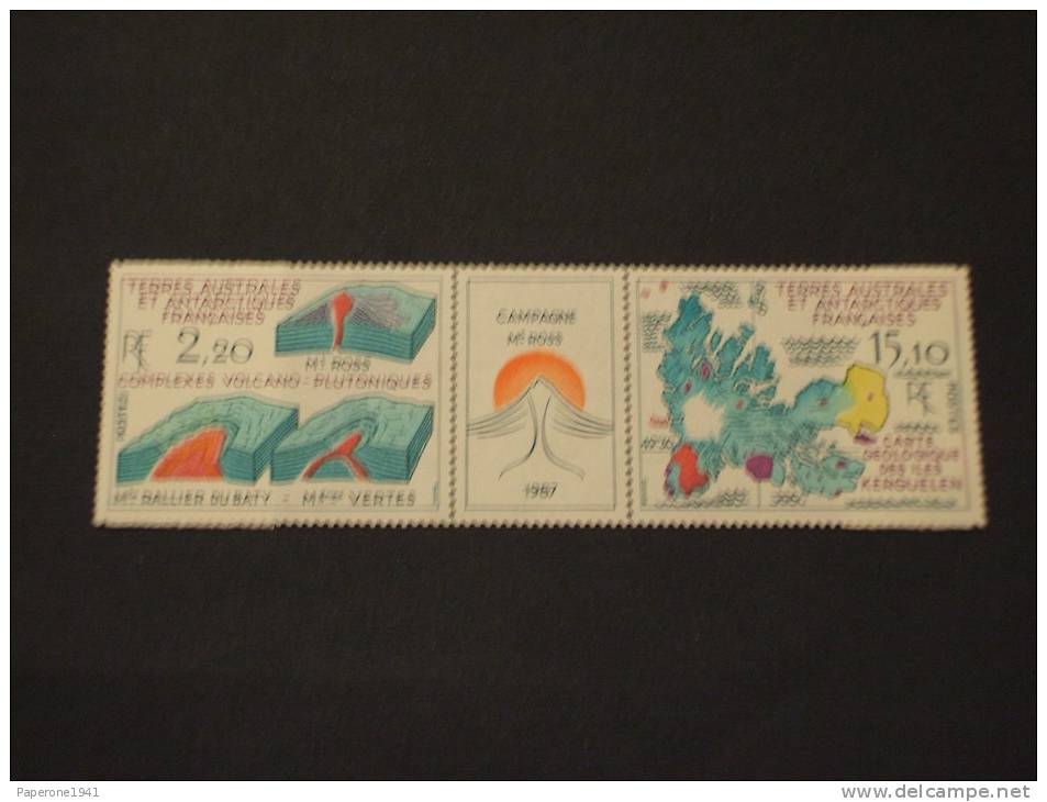 T.A.A.F. - 1987 GEOLOGIA 2 Valori - NUOVI(++)-TEMATICHE - Unused Stamps