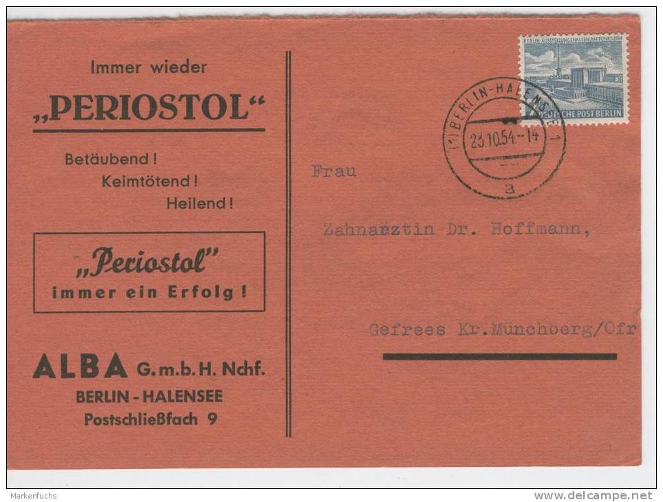 Firmenkarte / Berlin Halensee /  EF  Nr. 121 - Covers & Documents