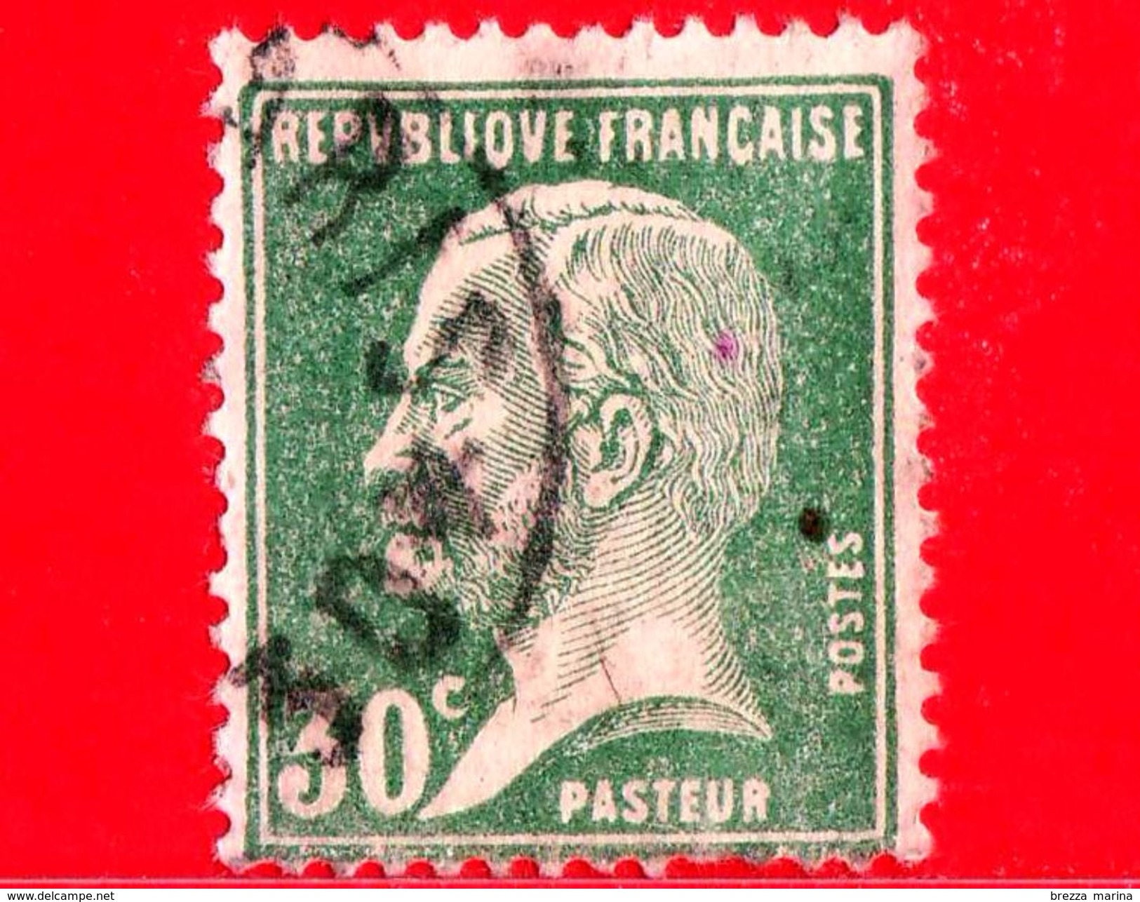 FRANCIA - Usato - 1926 - Louis Pasteur - Premio Nobel - 30 - 1922-26 Pasteur