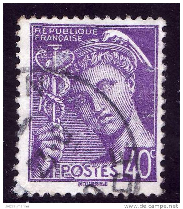 FRANCIA - 1938-41 - USATO - Tipo Mercure - 40 - 1938-42 Mercure