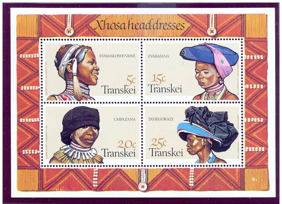Transkei 1981 South Africa TRADITIONAL HEADRESS S/S 1 MNH** - Transkei