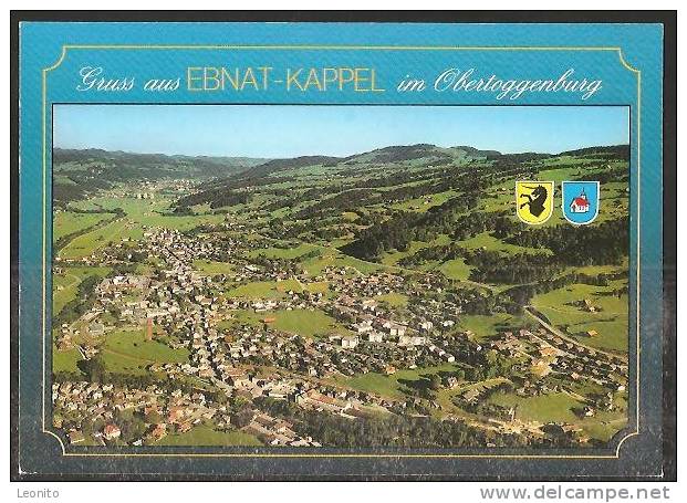 EBNAT-KAPPEL Flugaufnahme Mit Wappen - Ebnat-Kappel