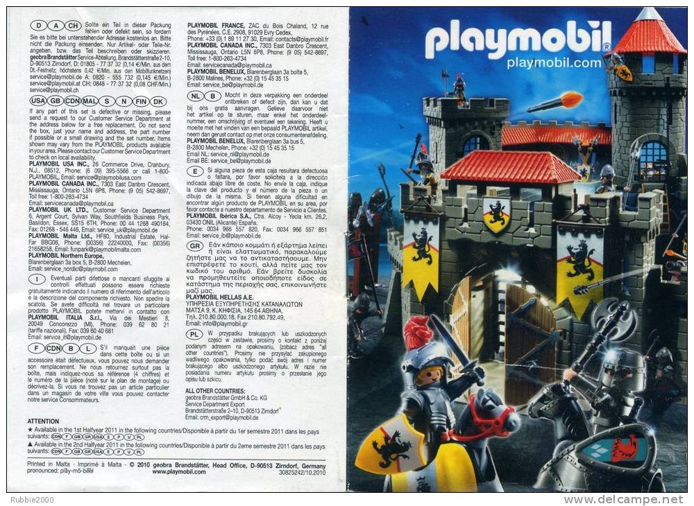 CATALOGUE PLAYMOBIL 2010 - Playmobil