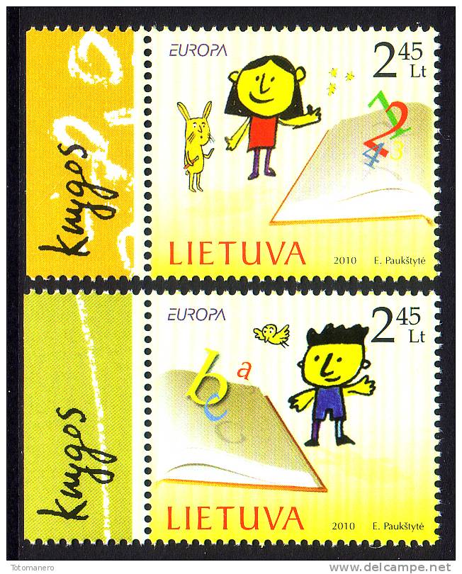 LITHUANIA/Litauen, EUROPA 2010 "Children´s Books" Set Of 2v** - 2010