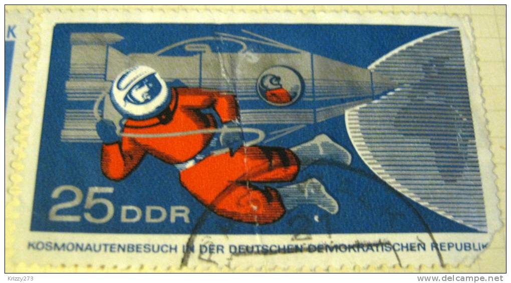 Germany 1965 Space Walk Leonov 25pf - Used - Used Stamps