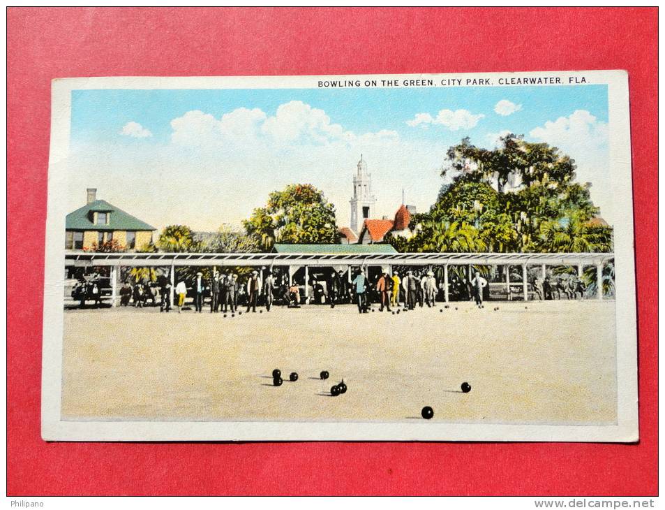 - Florida > Clearwater   Bowling On The Green 1928 Cancel -  - -   ---   Ref 562 - Clearwater