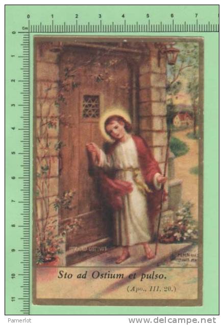 Gold Print Litho  Chromo (sto Ad Otiumet Pulso ) Santini Image Pieuse Heiligenbildchen  Holy Cards - Images Religieuses