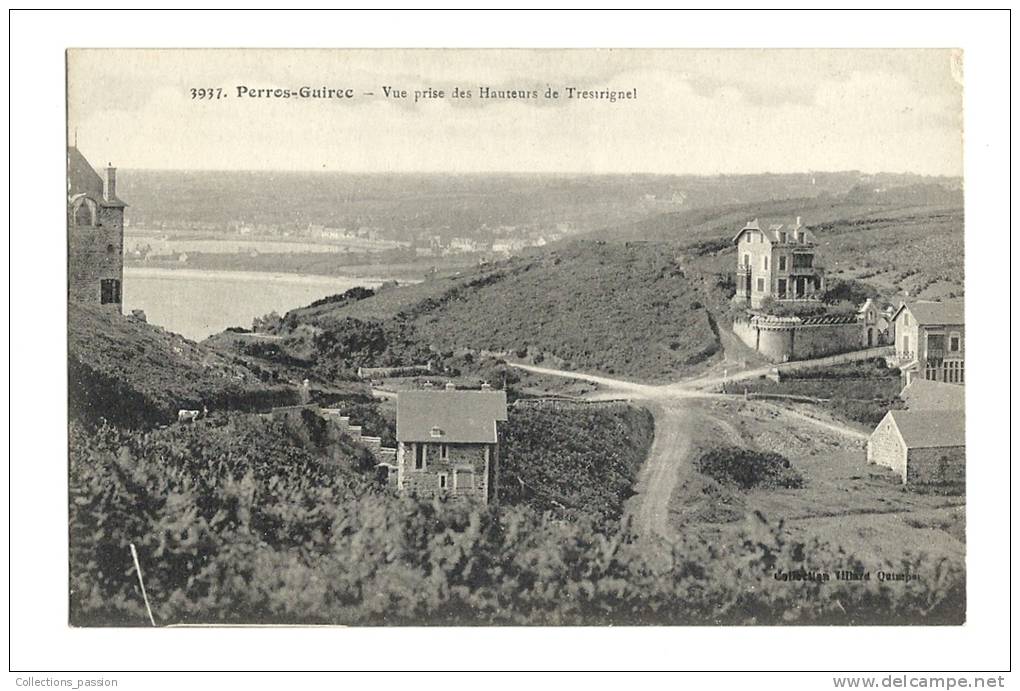 Cp, 22, Perros-Guirec, Vue Prise Des Hauteurs De Trestignel - Perros-Guirec