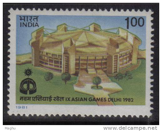 India MNH 1981, Asian Games,  Indraprastha Stadium, Sport., - Ungebraucht