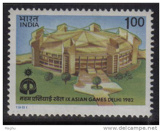 India MNH 1981, Asian Games,  Indraprastha Stadium, Sport., - Unused Stamps