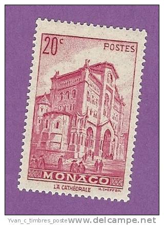 MONACO TIMBRE N° 169 NEUF AVEC CHARNIERE LA CATHEDRALE - Neufs