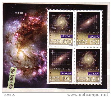 Bulgaria /Bulgarie 2009  EUROPA –Astronomy   S/S- MNH - Nuovi