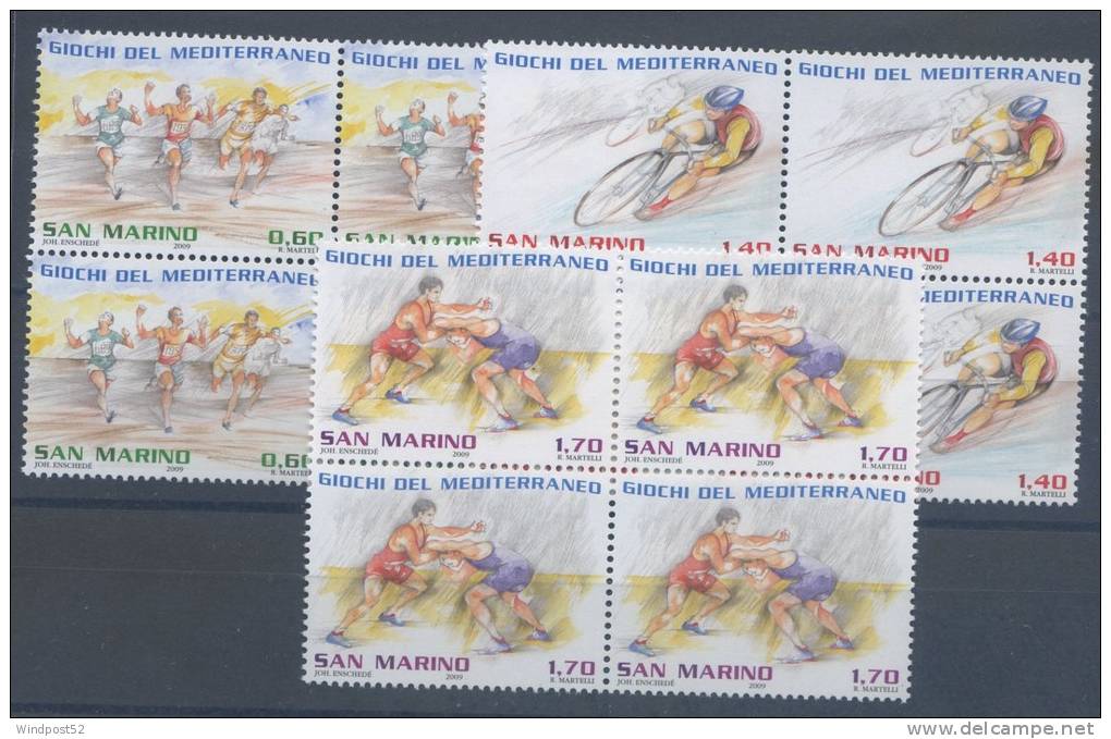 SAN MARINO 2009 - GIOCHI DEL MEDITERRANEO - QUARTINA - MNH** - 376 - Neufs