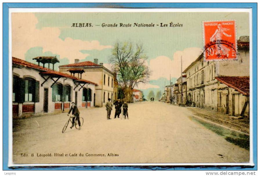 82 - ALBIAS -- Grande Route Nationale - Les Ecoles - Albias