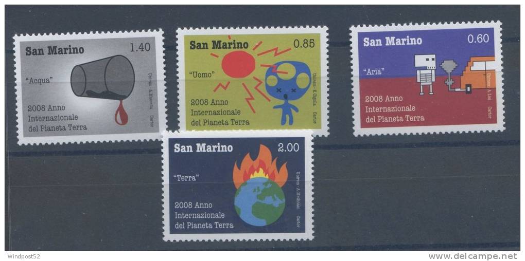 SAN MARINO 2008 - ANNO INTERNAZIONALE DEL PIANETA TERRA - MNH** - 357 - Neufs