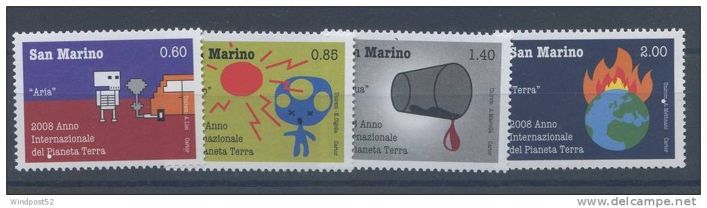 SAN MARINO 2008 - ANNO INTERNAZIONALE DEL PIANETA TERRA - MNH** - 356 - Neufs