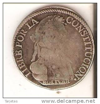 MONEDA DE PLATA DE BOLIVIA DE 4 SOLES DEL AÑO 1830  (COIN) SILVER,ARGENT. - Bolivië