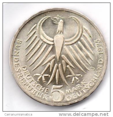 GERMANIA 5 MARK 1975 ARGENTO - 5 Mark