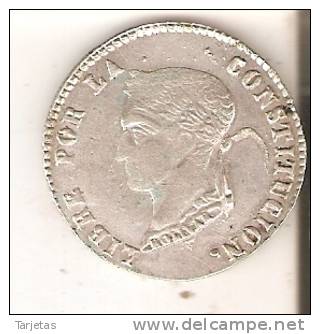 MONEDA DE PLATA DE BOLIVIA DE 4 SOLES DEL AÑO 1856  (COIN) SILVER,ARGENT. - Bolivia